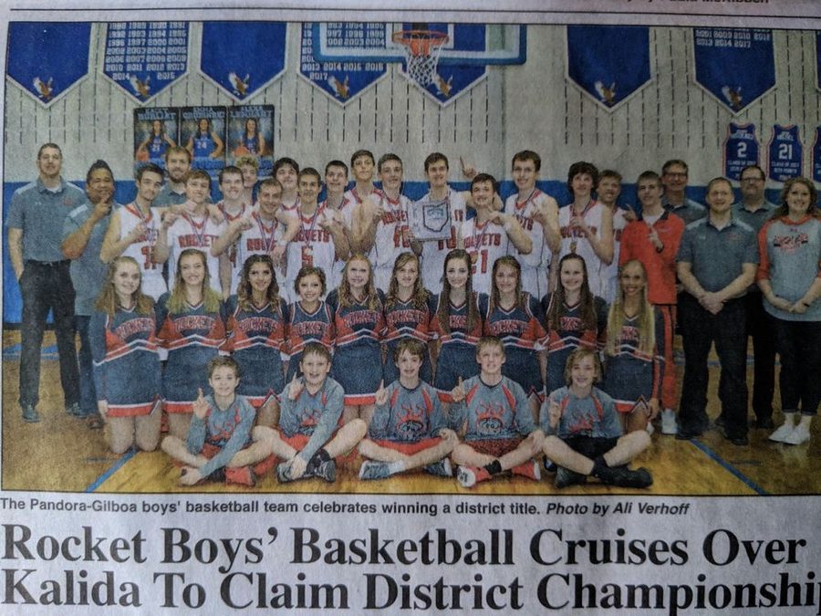 District championship newspaper feature